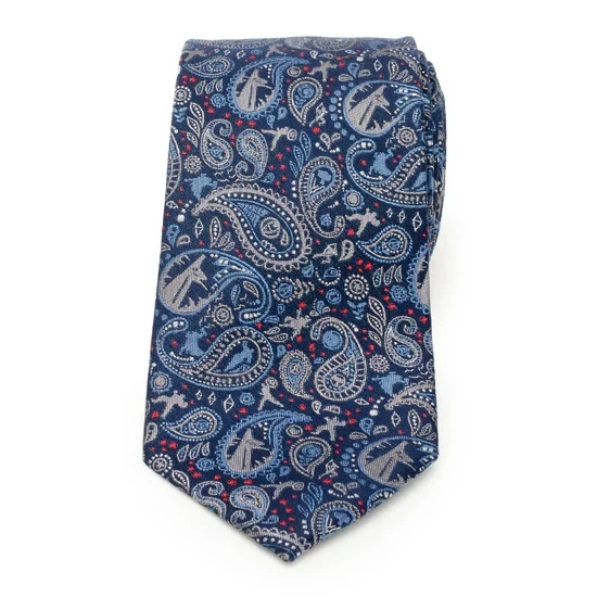 Corbata para hombre Marvel Avengers azul multi cachemira Foto 3 de 4