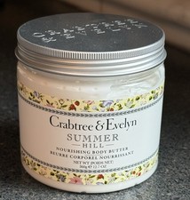 Crabtree Evelyn SUMMER HILL Nourishing Body Butter 12.7oz Tub NEW