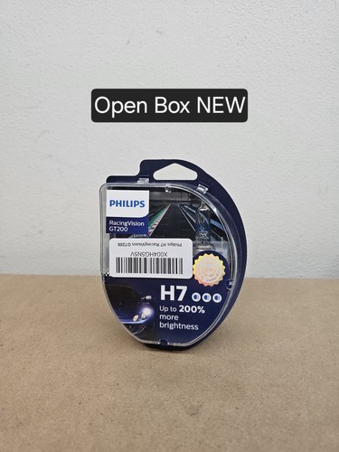 Philips H7 RacingVision GT200 Headlight Halogen Bulbs | 12972RGTS2 | Pack of 2 - Picture 2 of 11