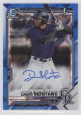 2021 Bowman Sapphire Edition Chrome Prospects Daniel Montano #BSPA-DM Auto 0bt4
