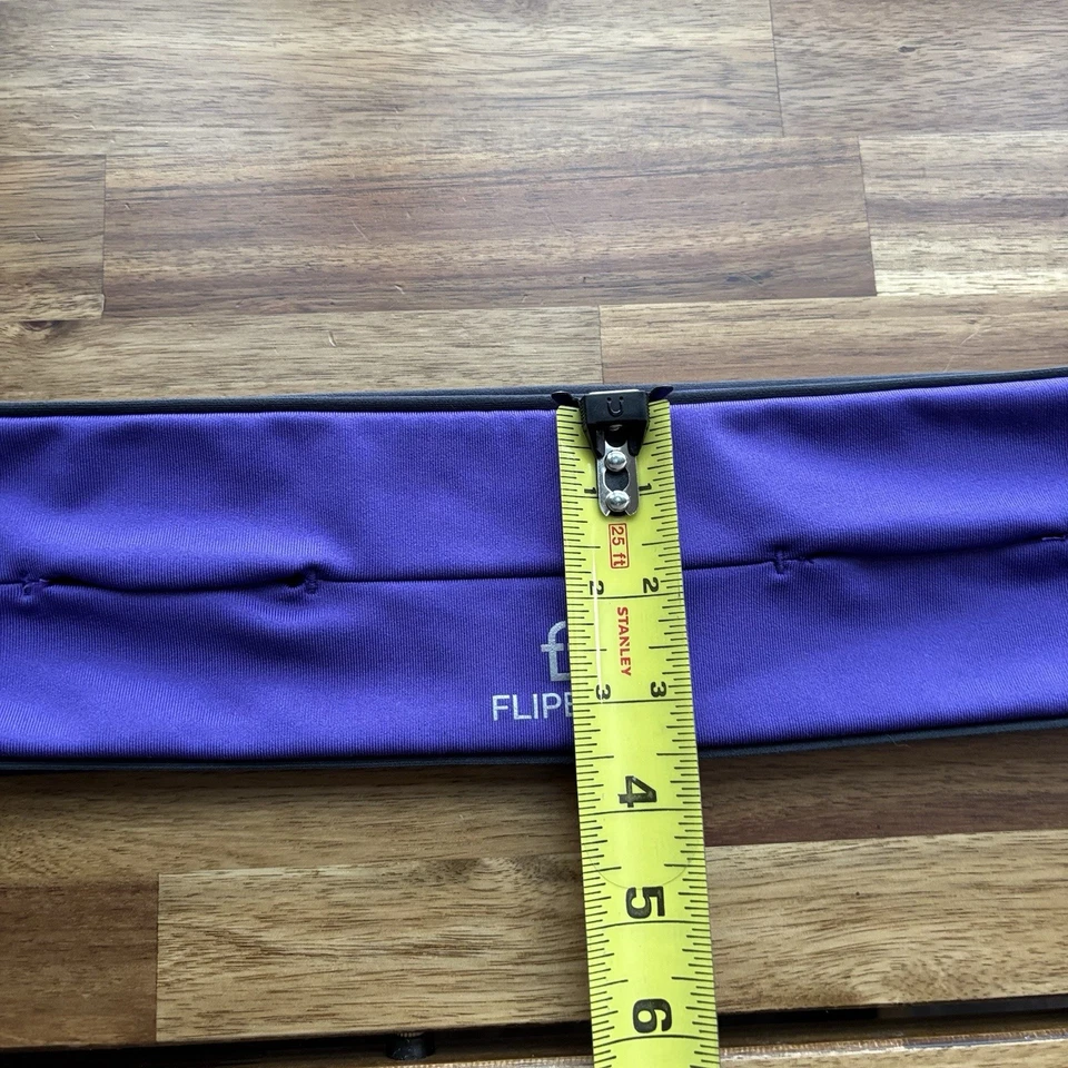 Cinturón FlipBelt Clásico Grande Bolsillo Cinturón para Correr Púrpura Correr Caminar Elástico Gimnasio Foto 4 de 4