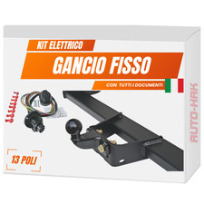 Gancio traino fisso per VOLKSWAGEN LT 28/46 cassone ruote gemellate 96/03.2006