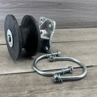 4" Round Post x 2‘’ Chain Link Fence Gate Frame Premium Nylon Cantilever Roller