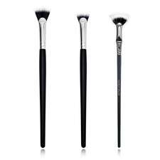 Fan Mascara Brushes, 3Pcs Eyelash Brush, Eyebrow Brush Lash Wand for Lashes, Fac