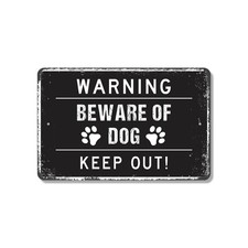 Beware Of Dog Sign I Bite You Were Warned Durable Perfect for Yards Fences