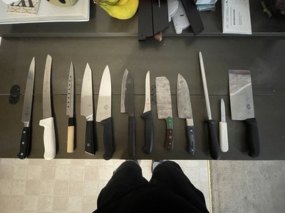 Selling All Kitchen Knives Pictured Very Low Price Sold Separately Or A Bundle!￼