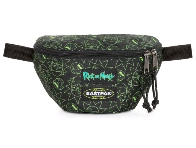 Eastpak x Rick and Morty Springer Waist Pack Fanny Pack Rare Green  2L Bag NWT