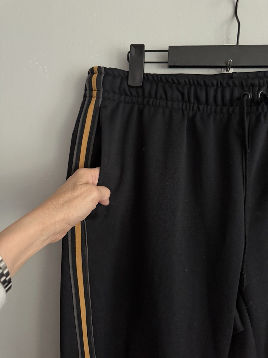 NIKE AIR SPORTSWEAR BLACK/GOLD METALLIC MENS JOGGERS SIZE 2XL