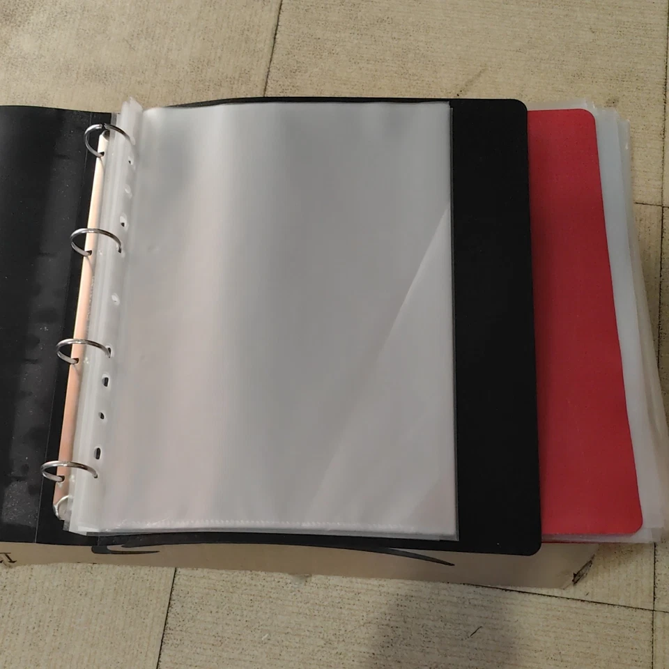 Elba Classeur à anneaux noir avec pochettes perforées, réf. 317868 - Photo 1/4
