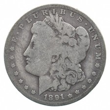 Early - 1891-O Morgan Silver Dollar - 90% US Coin *686