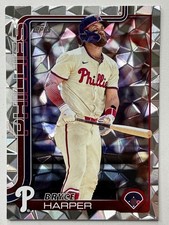 2025 Topps Series 1 - Bryce Harper #250 Silver Diamante Parallel
