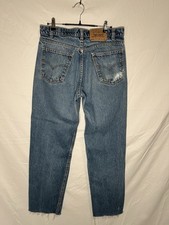 Vintage Orange Tab Levi’s 550, Made In The USA, 30x28 (Tag 32x32), Medium Wash