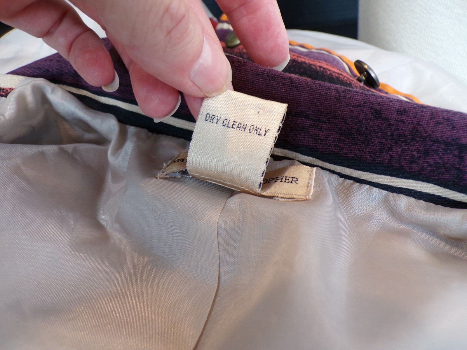 Patrick Christopher Striped Jacket Womens Size XL… - image 10