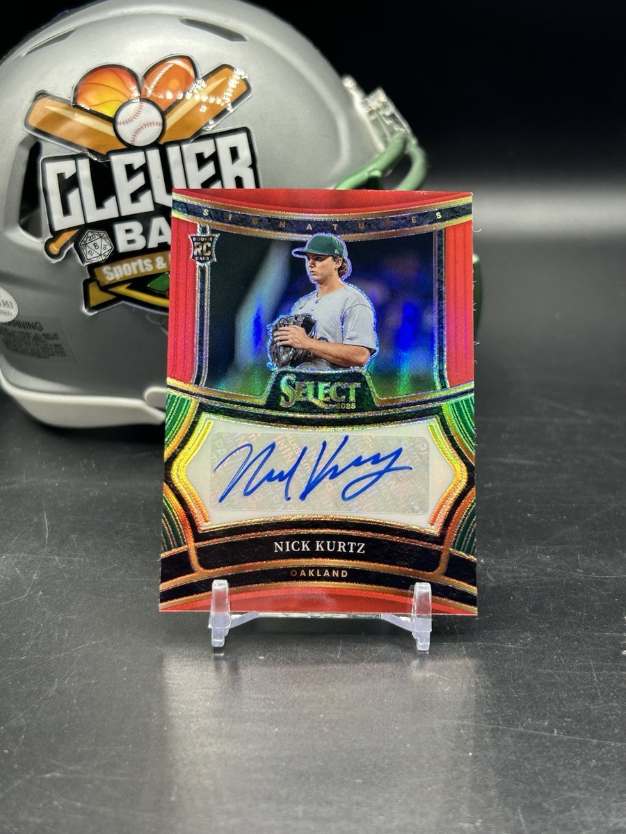 Nick Kurtz Rookie 2025 Select Signatures Auto Red Prizms /99 #SIG