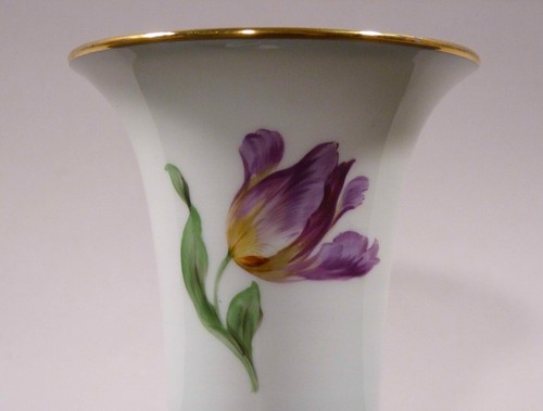 lg1/9 Meissen 1924/34 kleine Vase mit floralem Dekor - Imagen 4 de 7