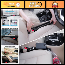 Car Seat Gap Filler Organizer 2-Pack Soft Foam 3-in-1 Multifunctional Accessory