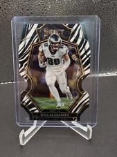 2025 Select Zebra Die Cut Dallas Goedert Card