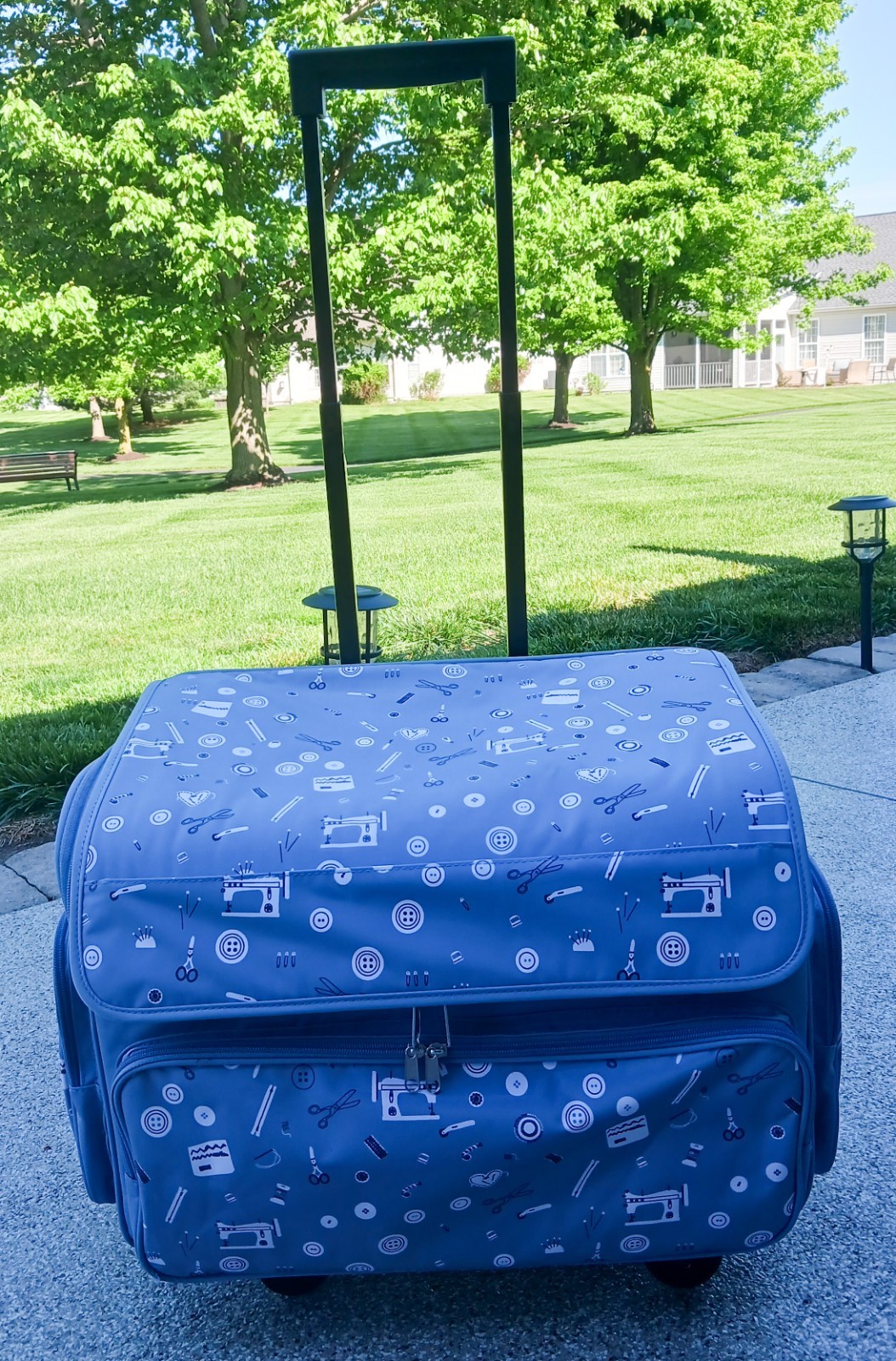 Jo-Ann Stores "Notions Sew" Rolling Sewing Machine Tote/Trolley Exc. Condition
