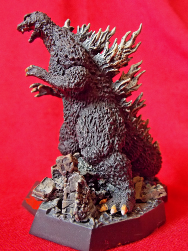 2004 GODZILLA Diorama BANDAI PVC MINI Figure HEIGHT 3.2" 8cm KAIJU TOY UK π - Picture 4 of 23