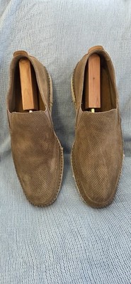 Frye Tan Suede Loafer Sz 12  Espadrille ''Vibram'' Sole SlipOn  Next Level Quality