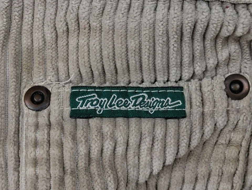 Pantalones Cortos De Pana De Colección Troy Lee Designs Para Hombres 35 Calce Hecho en EE. UU. Patinador de Surf RARO Foto 3 de 4