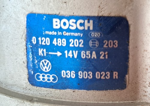 Werkstattauflösung:Oldtimer-Bosch Lichtmaschine 0120489202-VW/Audi 036903023R