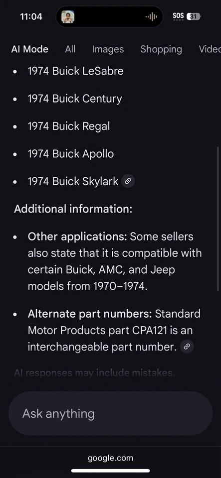 Novo OEM GM 7048893 Quebra a Vácuo Buick RIVIERA ELECTRA LESABRE CENTURY REGAL - Imagem 3 de 4