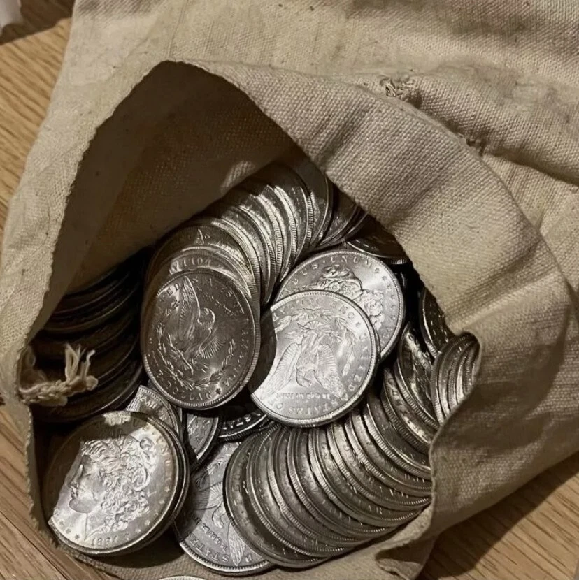 Lote de 5 Dólares Americanos Morgan Plata 1878-1893 CC - Fechas Mixtas Sin Circular✈️ Foto 3 de 3