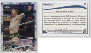 2014 Topps Chrome WWE Atomic Refractor Sheamus #86