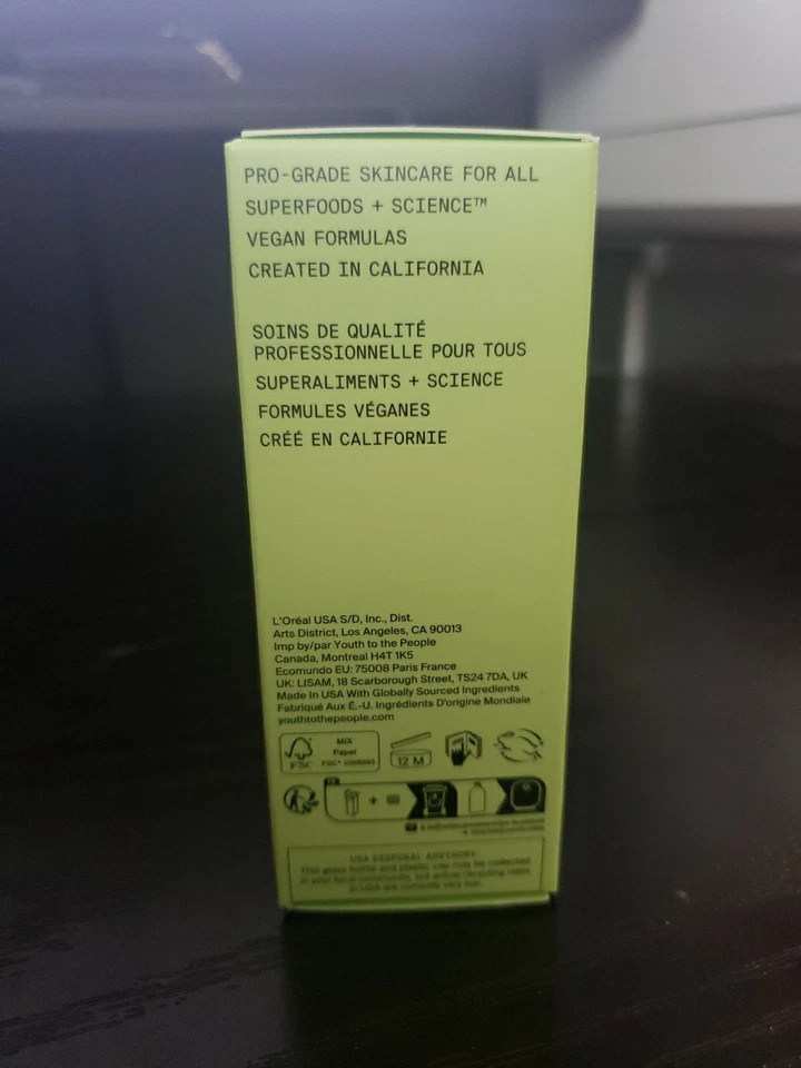 Youth to the People ~ Limpiador superalimento vitaminas espinacas col rizada + té verde ~ 2 oz Foto 4 de 4