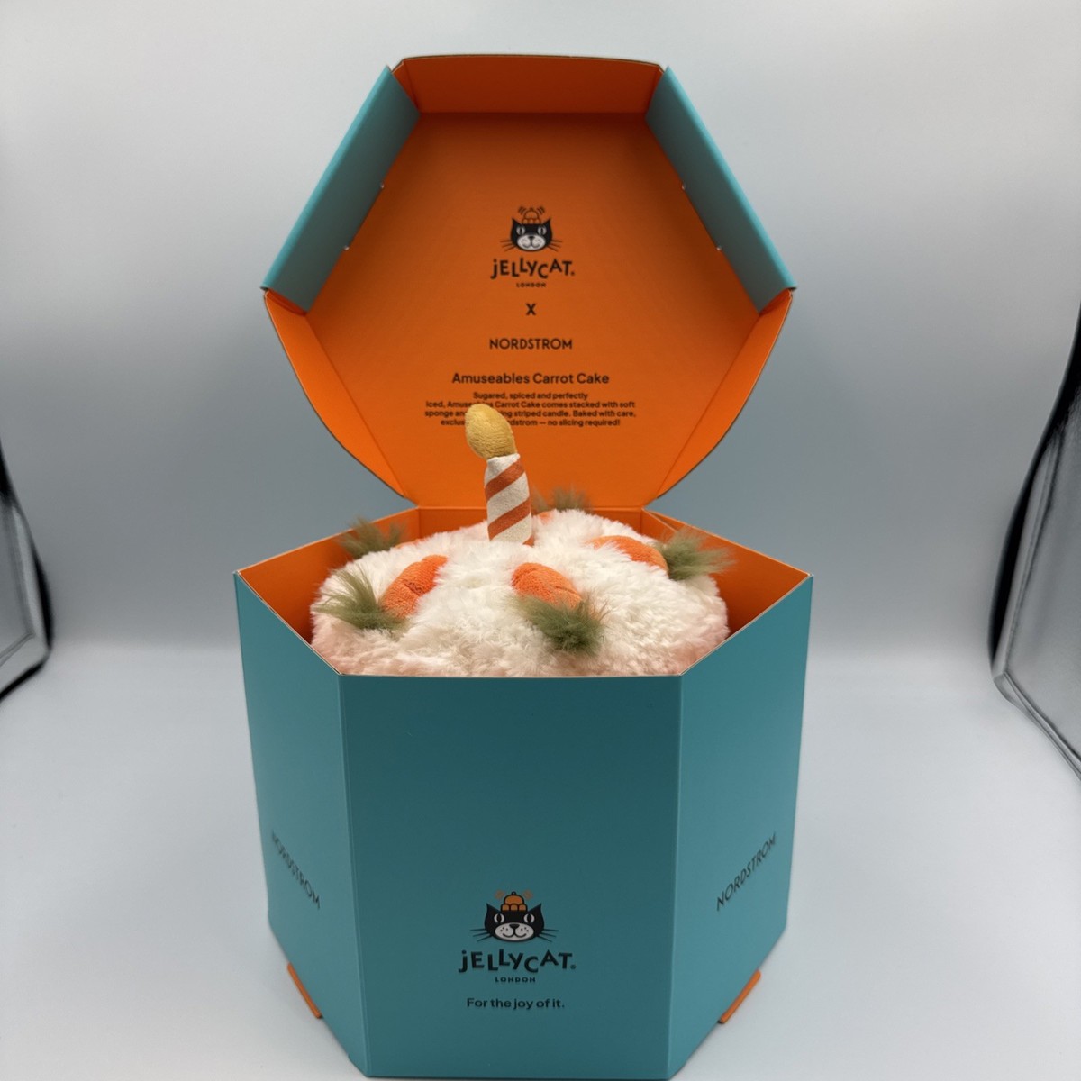 JELLYCAT Amuseables Carrot Cake Chicago Exclusive New With Box and