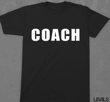 COACH T SHIRT TEAM COACH COLORS BASEBALL FOOTBALL BASKETBALL TEAM SPORTS