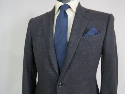 Recent Ermenegildo Zegna Trofeo cashmere Midnight specked tweed sport coat 40 R - Picture 2 of 13