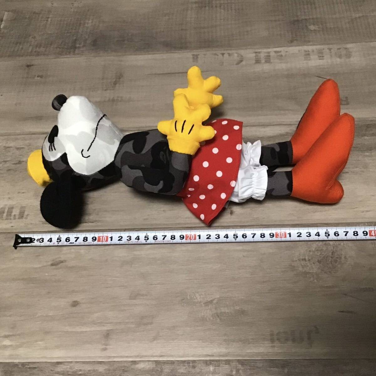 2008 BAPE x Disney BAPE camo Minnie Mouse Plush Doll A Bathing Ape