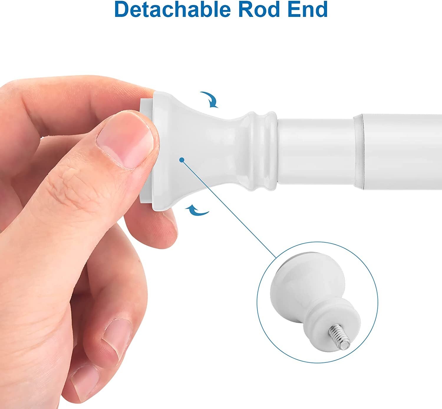 Amazer Spring Tension Shower Curtain Rod, 42 72 Inches Rust