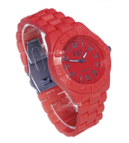 Quartz Clock jcKy time sport red | eBay