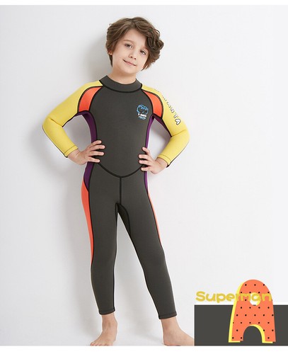 ONE PIECE KIDS GIRLS BOYS LONG SLEEVE WETSUIT DIVING SURF SWIMWEAR UPF 50+ 18816 - Picture 6 of 15