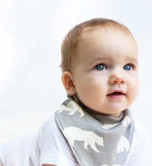 3 PC Baby GIFT SET Dummy Strap+TWO Bandana Teething Bibs-GREAT BABY GIFT - image 3 of 4