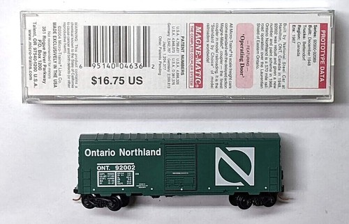 MTL Micro-Trains 24100 Ontario Northland ONT 92002 40 pies vagón de carga de una sola puerta | Zustand: New