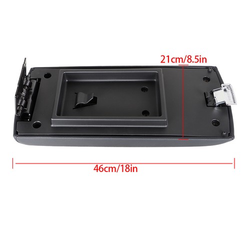 Lid Cover Leather Black Armrest Center Console For 13-17 Ford Flex Replacement - Picture 3 of 9