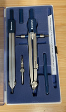 Vintage Staedtler Mars Masterbow Drawing Instrument Set Germany 553 44 A6N