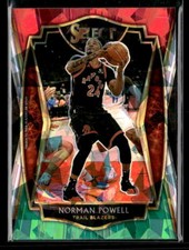 Norman Powell - 2020-21 Panini Select Red White Green Cracked Ice #147 Portland