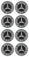 Mercedes-Benz AMG Aufkleber 8X3cm (30mm) Rund Wasserdicht Sticker Neu...