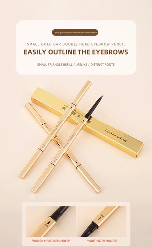 Eyebrow Pencil With Brush Long Lasting Waterproof Black Gray Coffee Eye Brow Pen - Picture 4 of 16