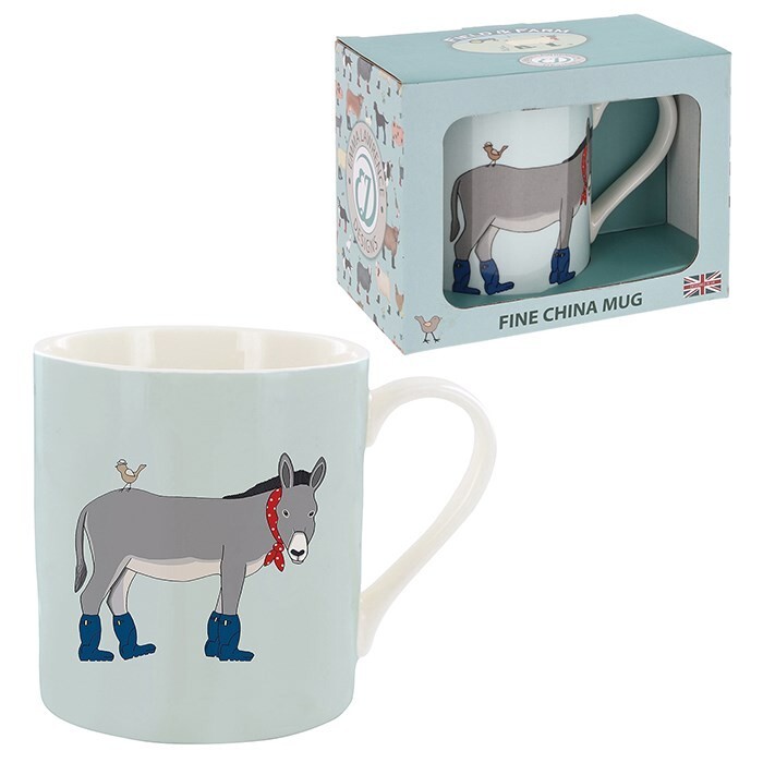 Donkey Fine China Mug, Emma Lawrence, Animals, Pets, Gifts Birthdays EL029