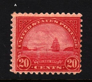 1931-Sc-698-MNH-20c-Golden-Gate-single-stamp-CV-12-50
