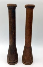 Large Pai Wood Vintage Wood Spool Industrial Bobbin Thread Textile Candle Holder