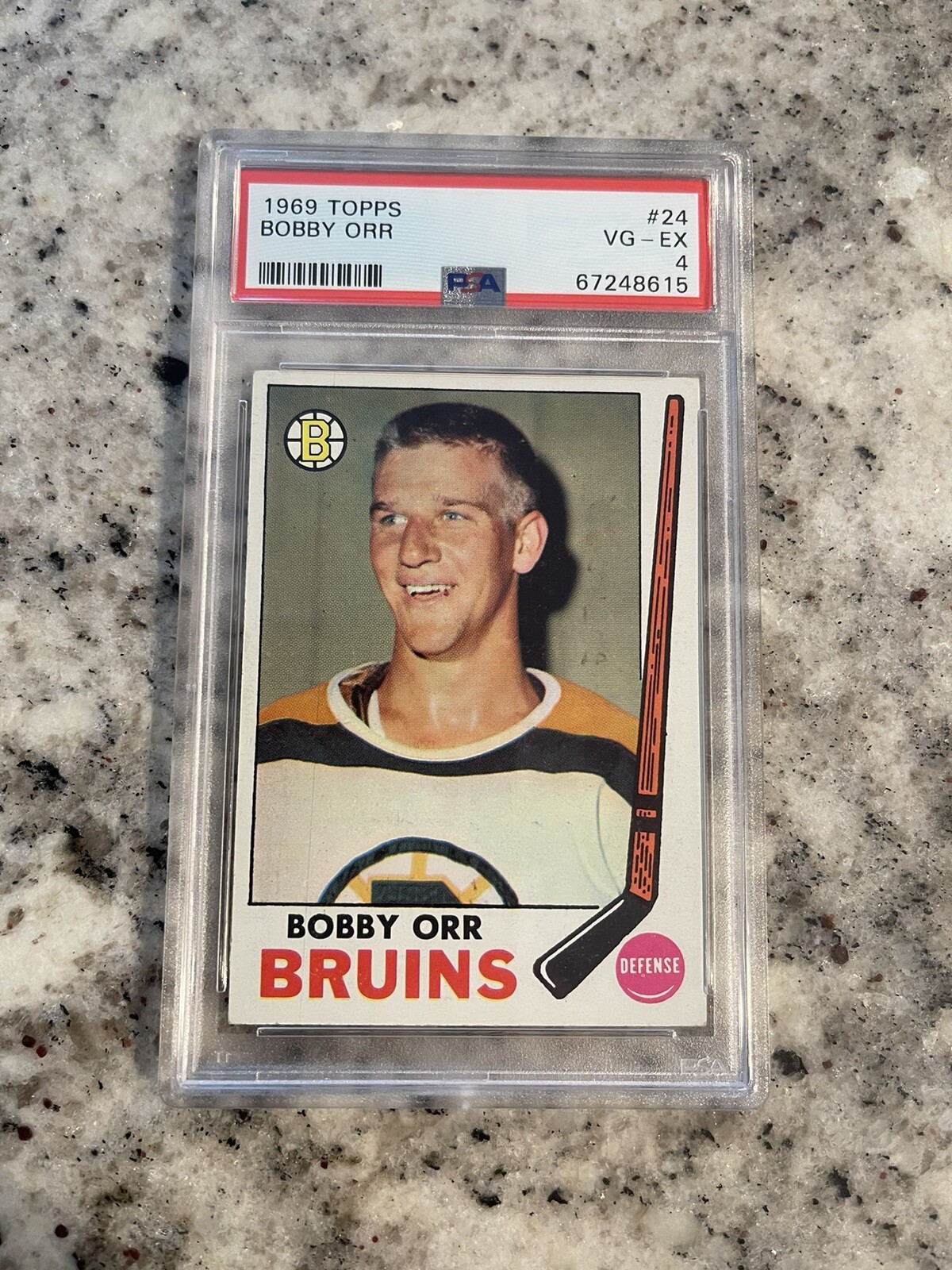 PSA 4 1969-70 1969 69 TOPPS BOBBY ORR #24 SOLID CARD!