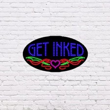 LED Get Inked | Light-up Sign | 15