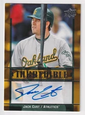 Jack Cust 2009 Upper Deck Inkcredible Autograph Card A's